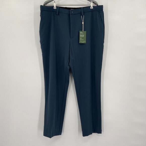 Quince Men's Ultra-Stretch 24/7 Smart Chino Pants 34x34 Ocean Blue Work Dress - Picture 1 of 9